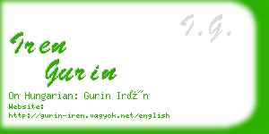 iren gurin business card